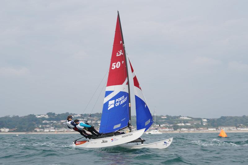 Class 6 winners, 'Ships and Giggles', Ollie Voak and Megan Roworth - 12th Carey Olsen Jersey Regatta - photo © Simon Ropert