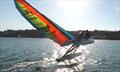 The Art of Hobie Dragoon hull flying last week by Izzy & Harrison, both 11 &copy; Mic Trehorel