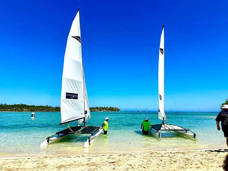 Musket Cove Hobie Cat racing - photo © Viki Moore