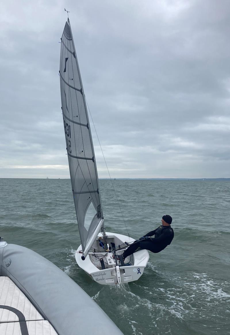 Testing the Solo V7 Sail photo copyright Hyde Sails taken at  and featuring the  class