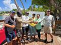 Team USVI Department of Tourism, third place finishers, receiving their awards at the 7th Annual USVI Hotel & Tourism Association Regatta &copy; STSC