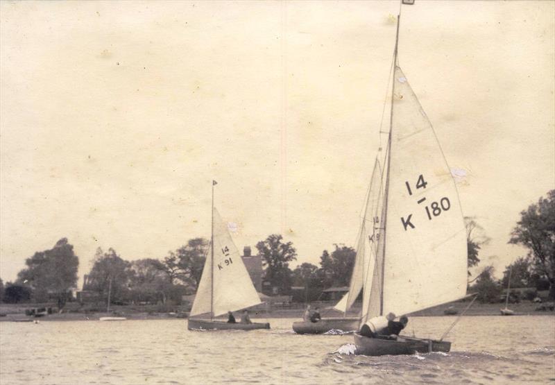 By the late 1930s Ian Proctor had moved up into the International 14 and was already winning! photo copyright Proctor Family taken at  and featuring the International 14 class