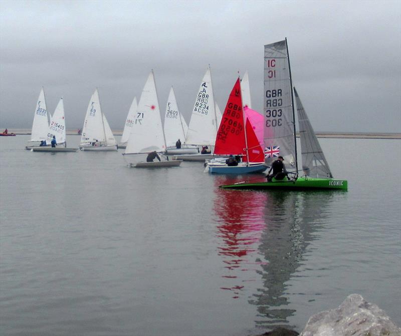 Start on day 2 of the West Kirby Sailing Club Easter Regatta  photo copyright Alan Jenkins taken at West Kirby Sailing Club and featuring the International Canoe class