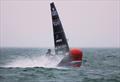 GBR 5247 Dylan Fletcher rounds the leeward mark in Race 10 on Wetsuit Outlet International Moth UK Championship Day 4 © Mark Jardine