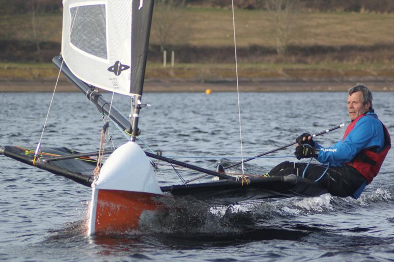Kevin Hope - Axeman 7 - International Moth Lowriders Cobwebaway Breaker at Bartley photo copyright Tom Foxall taken at Bartley Sailing Club and featuring the International Moth class