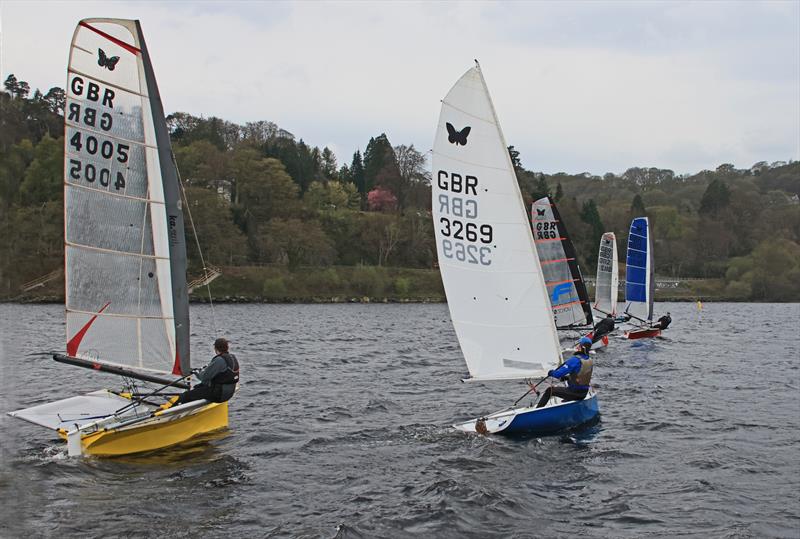 Bala Easter Regatta 2025 photo copyright John Hunter taken at Bala Sailing Club and featuring the International Moth class