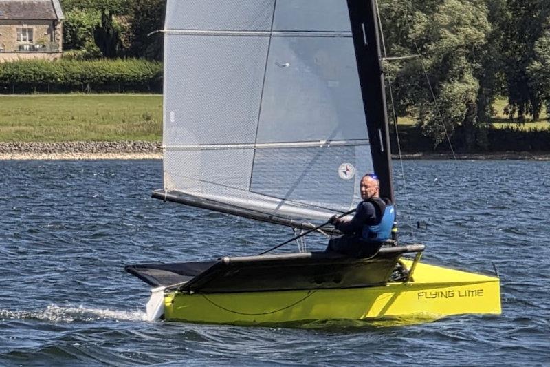 Phil Henry wins overall, in his Prowler - International Moth Lowrider UK Nationals at Rutland photo copyright Adam Pettit taken at Rutland Sailing Club and featuring the International Moth class
