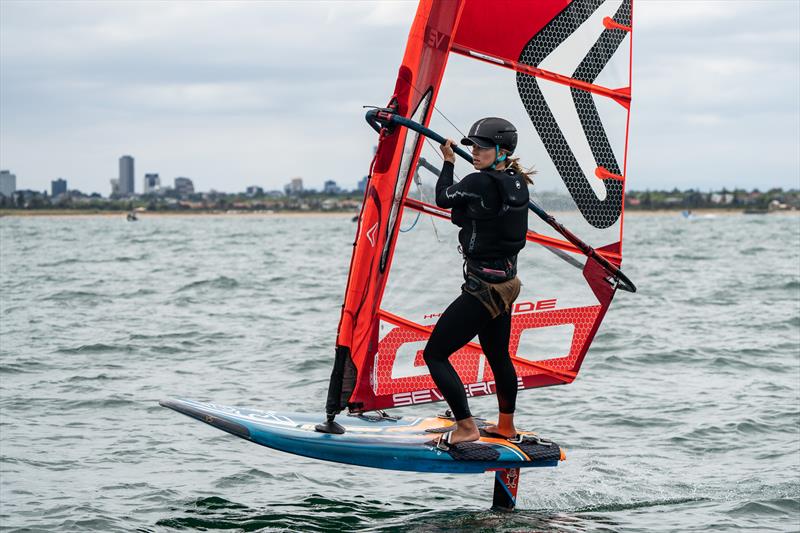 Wind Foil on Sail Melbourne 2022, day 5 photo copyright Beau Outteridge taken at Royal Brighton Yacht Club and featuring the iQFoil class