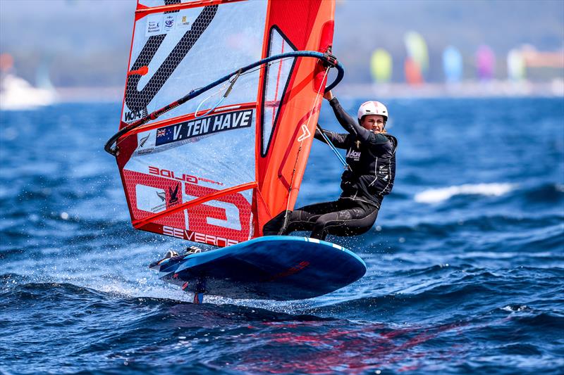 Veerle ten Have (NZL) - iQFoil - Day 4 - NZL Sailing Team - Semaine Olympique Française de Hyères - April 2022 - photo © Sailing Energy/FFVoile