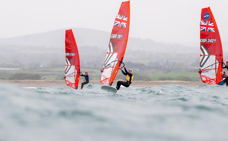 2025 RYA Youth National Championships photo copyright RYA / PKC Media taken at Plas Heli Welsh National Sailing Academy and featuring the iQFoil class