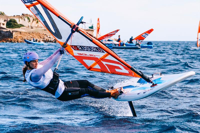 iQFOiL Youth & Junior European Championships - Day 3 photo copyright Sailing Energy / iQFOiL International Class taken at Club Nautico Arzachena and featuring the iQFoil class