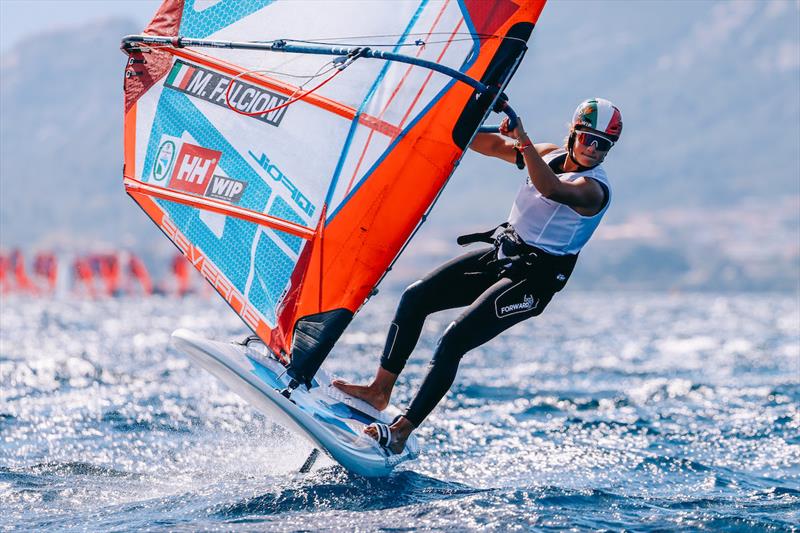 iQFOiL Youth & Junior European Championships - Day 3 photo copyright Sailing Energy / iQFOiL International Class taken at Club Nautico Arzachena and featuring the iQFoil class