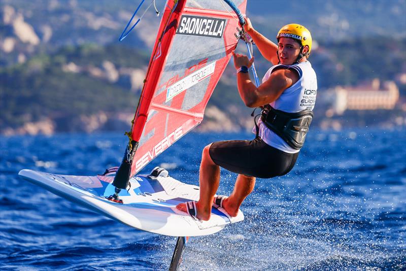 iQFOiL Youth & Junior European Championships - Day 3 photo copyright Sailing Energy / iQFOiL International Class taken at Club Nautico Arzachena and featuring the iQFoil class