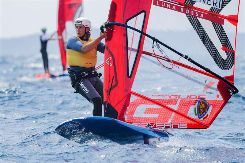iQFOiL Men - Nicolo Renna (ITA) photo copyright Sailing Energy / French Olympic Week Hyères - TPM taken at COYCH Hyeres and featuring the iQFoil class