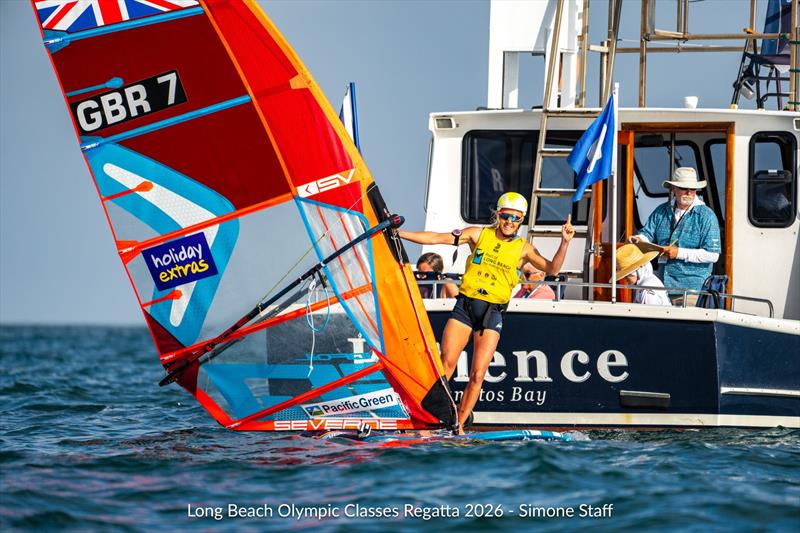 Emma Wilson (Great Britain) - Long Beach Olympic Classes Regatta 2026 - photo © Simone Staff