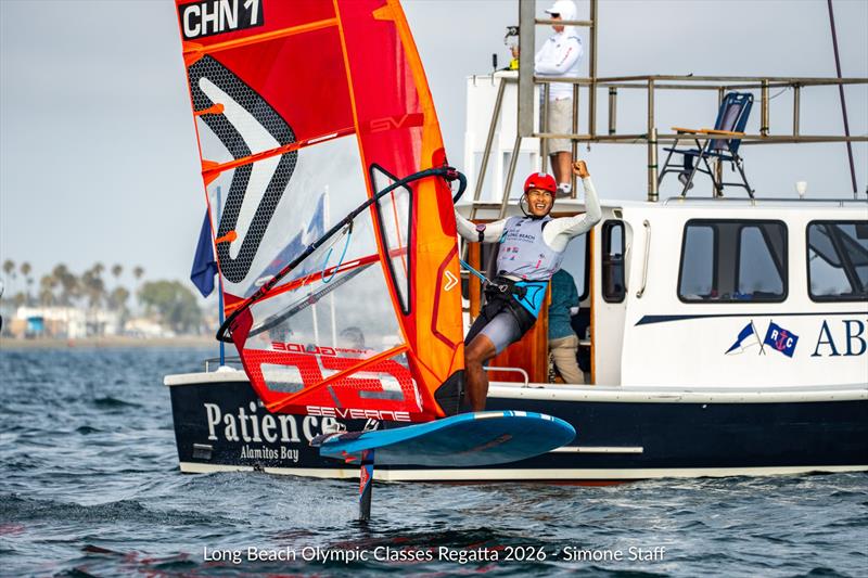Kun Bi (China) - Long Beach Olympic Classes Regatta 2026 - photo © Simone Staff
