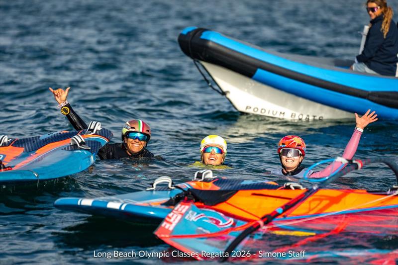 Aimee Bright - iQFoil - Long Beach Olympic Regatta - Long Beach, LA - July 17, 2026 photo copyright Simone Staff taken at Long Beach Yacht Club and featuring the iQFoil class