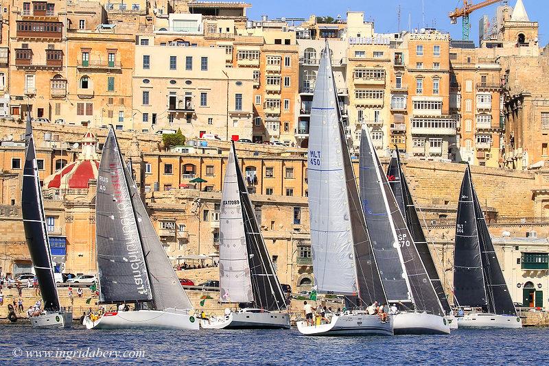 The Rolex Middle Sea Race 2016 starts - photo © Ingrid Abery / www.ingridabery.com