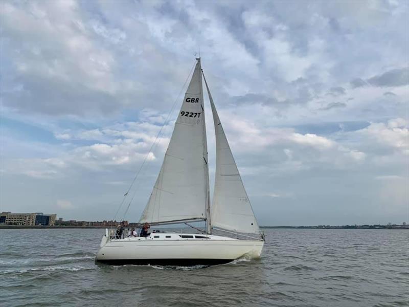 Lyver trophy: Shaula at the start photo copyright Sam Kitteringham taken at Liverpool Yacht Club and featuring the IRC class