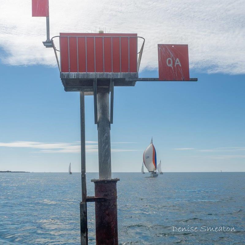 Competitors heading to Queenscliff Approach mark  - Queenscliff Cup and Commodore's Trophy Easter Regatta photo copyright D. Smeaton taken at Queenscliff Cruising Yacht Club and featuring the IRC class