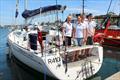 The Allard adventure family from Victoria aboard Saltair at Tamar Yacht Club today - Launceston to Hobart Race &copy; Peter Watson