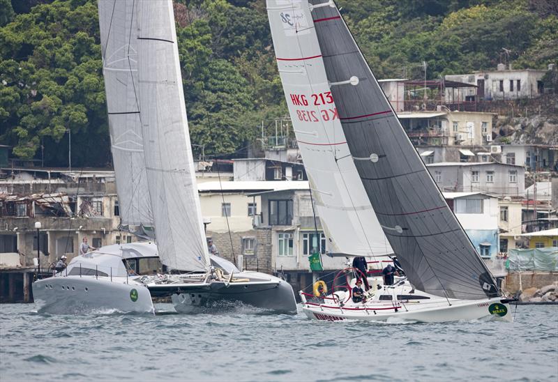 Mach 2 and Kingsman at Lei Yue Mun. Rolex China Sea Race 2018. - photo © photo RHKYC / Guy Nowell