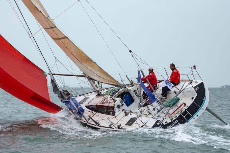 El Velosolex SL Energies Group at the start of the Sevenstar Round Britain and Ireland Race photo copyright James Tomlinson / RORC taken at Royal Ocean Racing Club and featuring the IRC class