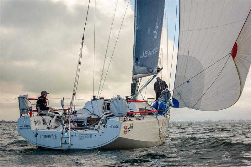 Maverick before the going got hard - ORCV Double Handed Race photo copyright Dave Hewison Photography taken at Ocean Racing Club of Victoria and featuring the IRC class