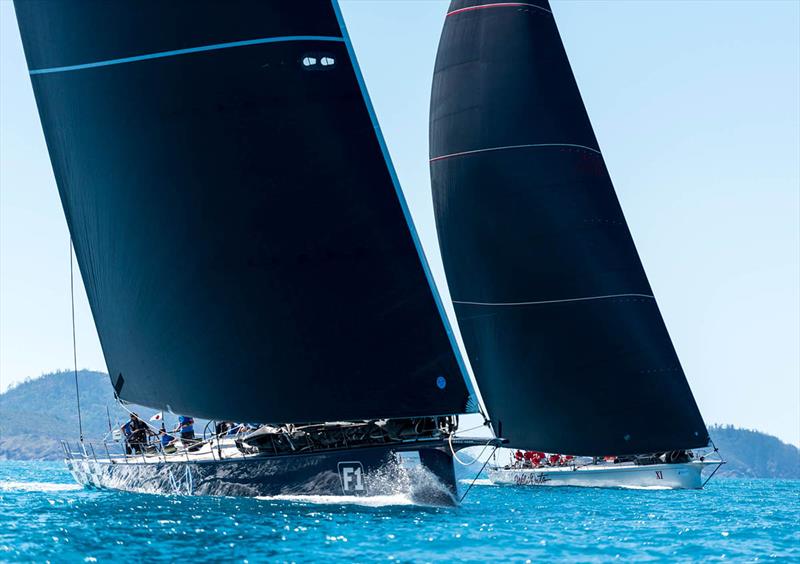 Black Jack and Wild Oats XI go head-to-head - Hamilton Island Race Week 2018 - photo © Kurt Arrigo