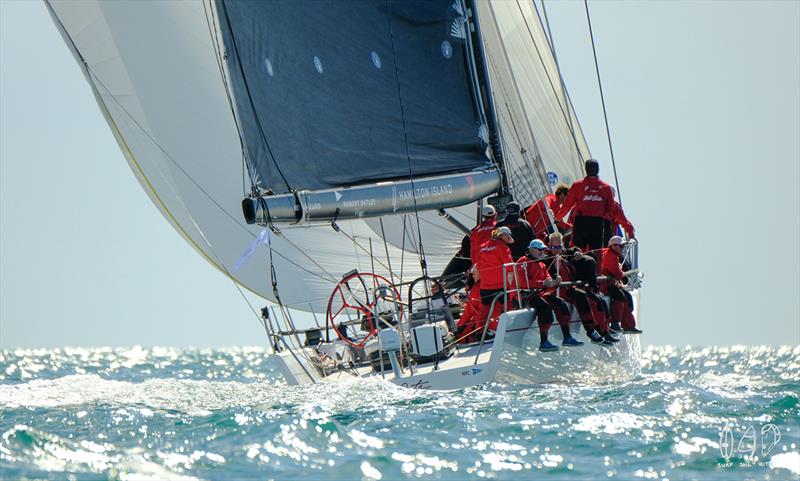 Wild Oats X - 2019 Lendlease Brisbane to Hamilton Island Yacht Race photo copyright Mitch Pearson / Surf Sail Kite taken at Royal Queensland Yacht Squadron and featuring the IRC class