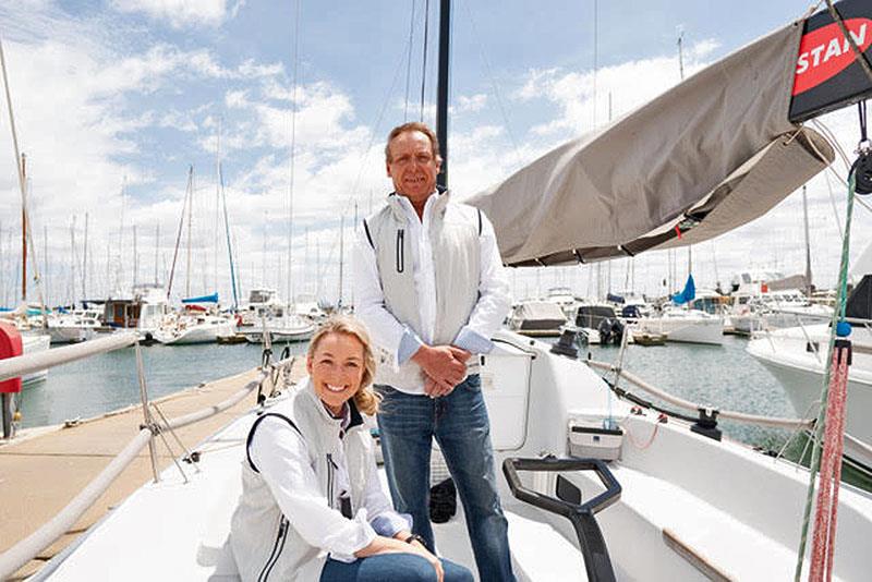 Jade Cole and Ian 'Barney' Walker announce their campaign to represent Australia at the 2024 Olympics photo copyright Lachy Keevers taken at Sandringham Yacht Club and featuring the IRC class