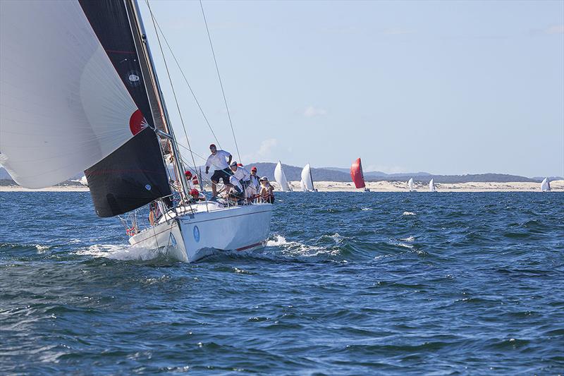 Nine Dragons racing offshore from Port Stephens - photo © John Curnow