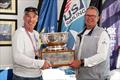 Peter Keck, left, winner of the Jack Brown Trophy and 2022 Championship of Champions with PRO Jim Walsh, right © US Sailing / Lexi Pline