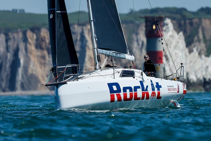 Team Rockitt (Dee Caffari and Shirley Robertson) in their Jeanneau Sunfast 3300 at the start of the De Guingand Bowl - photo © Paul Wyeth