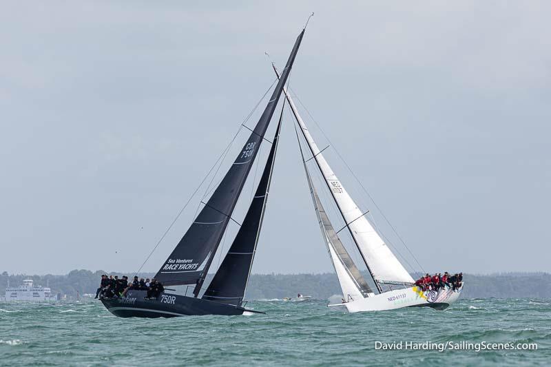 Dark'n'Stormy, GBR750R, GP42, during the during the Round the Island Race 2022 photo copyright David Harding / www.sailingscenes.com taken at Island Sailing Club, Cowes and featuring the IRC class