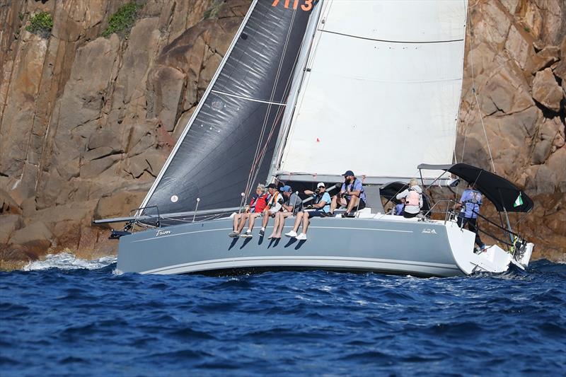 Race 4 Sail Port Stephens Div 3 leader Trim photo copyright Promocean Media taken at Corlette Point Sailing Club and featuring the IRC class