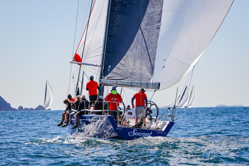 Sail Port Stephens Windward-Leeward Series Day 2 - King 40 Soozal photo copyright Salty Dingo taken at Newcastle Cruising Yacht Club and featuring the IRC class