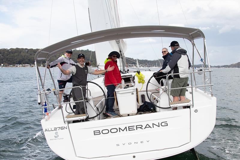 Boomerang was one of the three Oceanis 40.1s involved in a titanic struggle - Beneteau Pittwater Cup 2023 photo copyright John Curnow taken at Royal Prince Alfred Yacht Club and featuring the IRC class