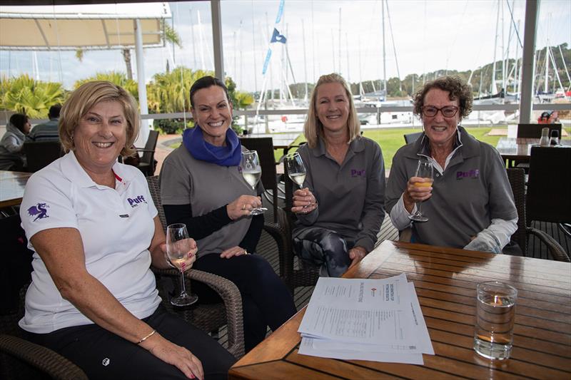 Part of the crew from Puff got crew Esprit de Corps sorted out early - Beneteau Pittwater Cup 2023 - photo © John Curnow
