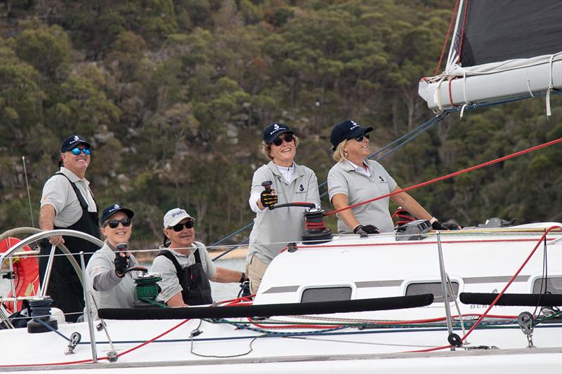 Hard work did not get in the way of enjoyment on Puff - Beneteau Pittwater Cup 2023 photo copyright John Curnow taken at Royal Prince Alfred Yacht Club and featuring the IRC class