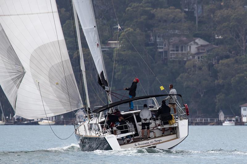 La Troisieme Mi Temps heads off in an effort to grab the silverware in the Spinnaker Division - Beneteau Pittwater Cup 2023 - photo © John Curnow