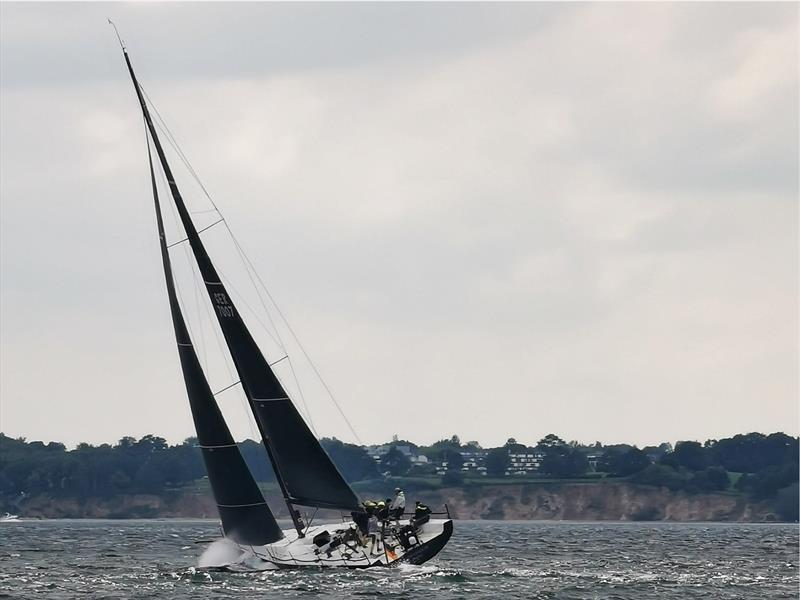 Hamburger Verein Seefahrt's carbon fibre grand prix racer, the Carkeek 47 Störtebeker will be skippered. by 25-year-old architecture student Katrina Westphal photo copyright Leassig / HVS taken at Royal Ocean Racing Club and featuring the IRC class