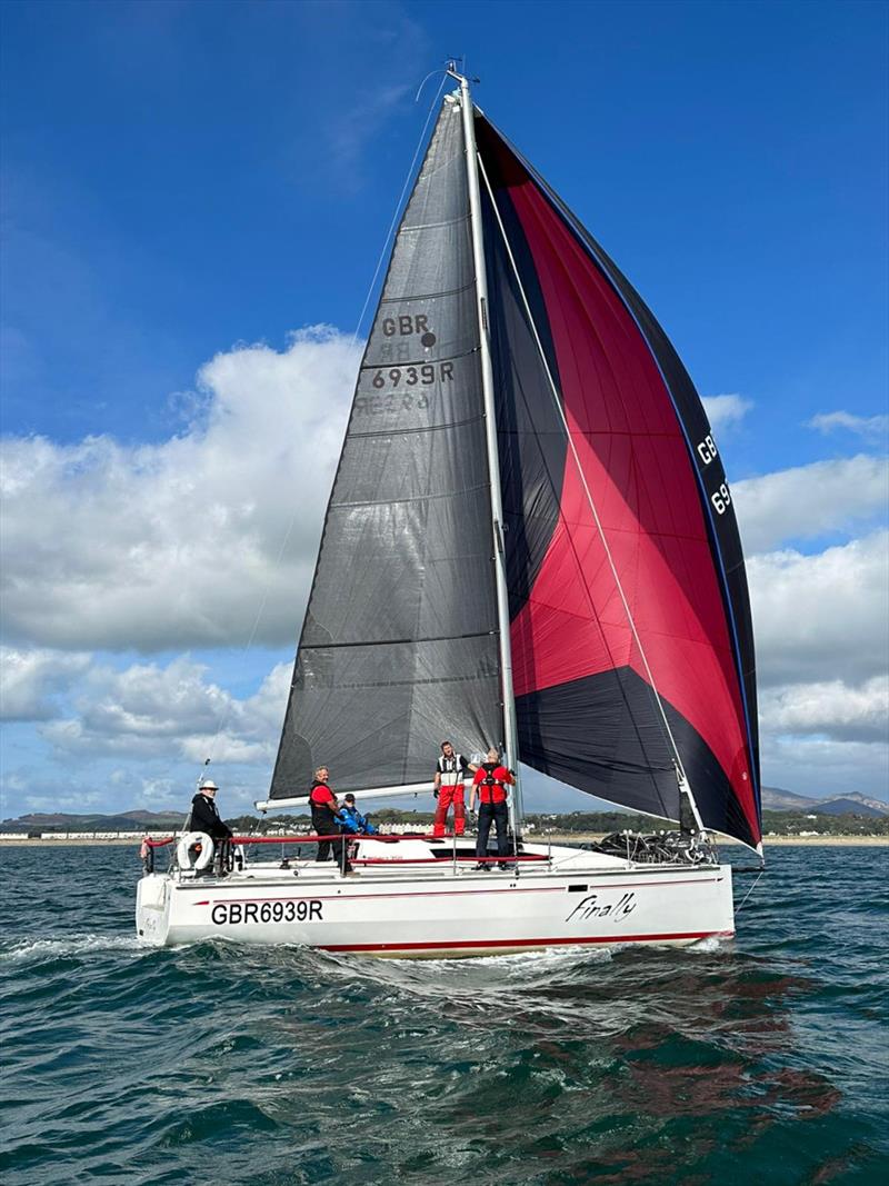 Pwllheli Autumn Challenge Series Day 1 - Paul & Sam Kitteringham's Elan 350 ‘Finally' photo copyright Andrew Hall taken at Pwllheli Sailing Club and featuring the IRC class