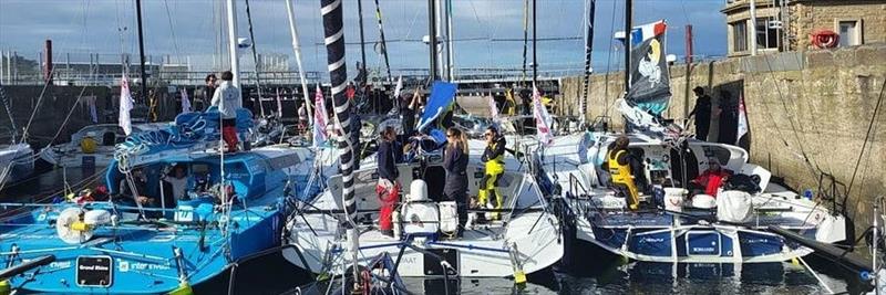 Crews prepare to depart for the 40 Malouine race in Saint-Malo on 23 September as they continue preparations for the Transat Jacques Vabre race in October photo copyright DFDS taken at  and featuring the IRC class