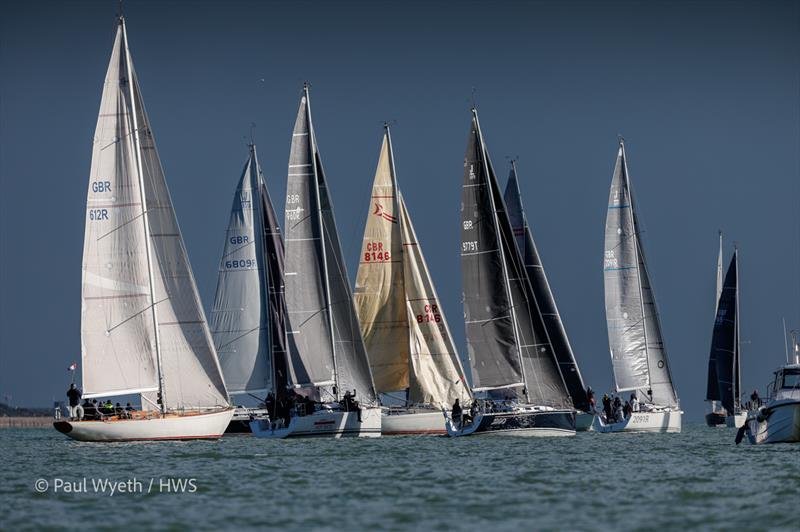 IRC Three start - 42nd Hamble Winter Series - Week 3 photo copyright Paul Wyeth / www.pwpictures.com taken at Hamble River Sailing Club and featuring the IRC class