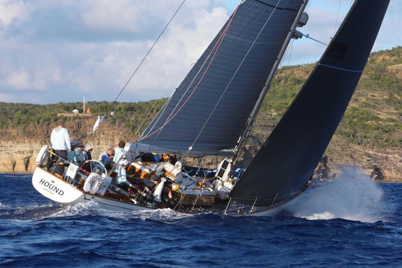 Tom Stark's classic Nielsen 59 Hound (USA) photo copyright Tim Wright / Photoaction.com taken at Royal Ocean Racing Club and featuring the IRC class