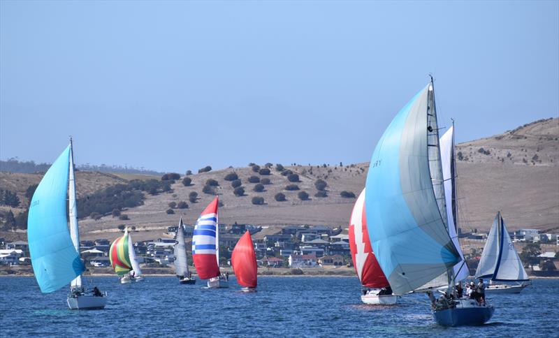 Performance Cruising Div 2 and 3 boats looked a picture in the Banjo's Shoreline Crown Series Bellerive Regatta photo copyright Jane Austin taken at Bellerive Yacht Club and featuring the IRC class