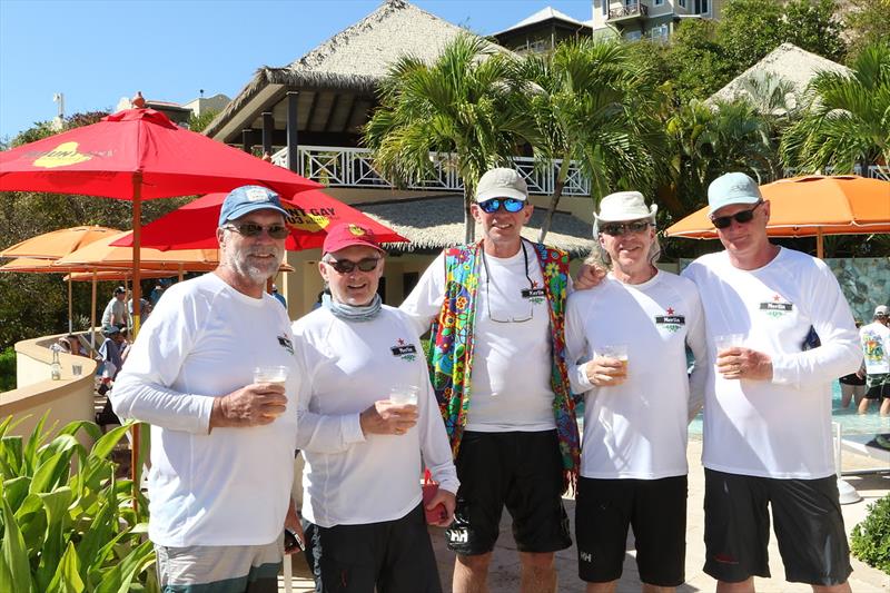 Team Gut 'n Feathers/Smash - Charlie Garrard (centre) - back again for more BVISR mischief - BVI Spring Regatta & Sailing Festival - photo © BVISR