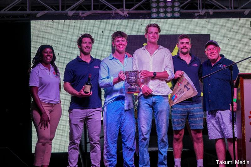 Winners of the Peters & May Round Antigua Race Trophy - Ed Bell's JPK 1180 Dawn Treader (GBR) - 2024 Peters & May Round Antigua Race - photo © Takumi Media