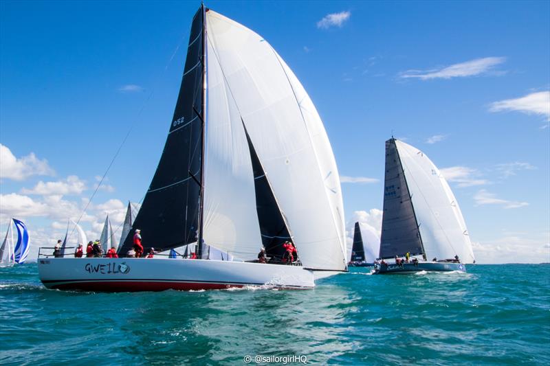 Start of the Brisbane to Hamilton Island Race photo copyright Nic Douglass @sailorgirlHQ taken at Royal Queensland Yacht Squadron and featuring the IRC class